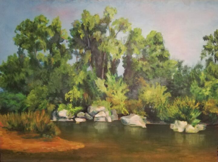 Paysage 1 Painting, 25.6x32.3 in