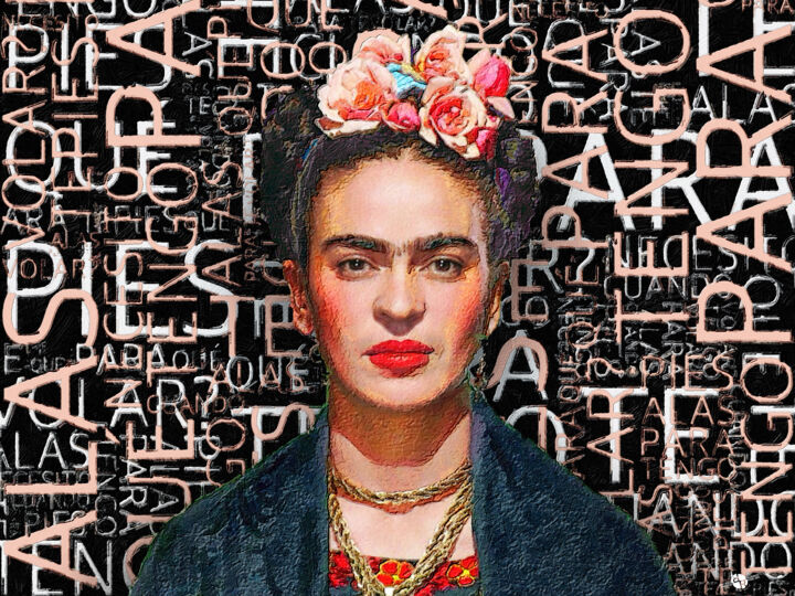 Frida Kahlo new 绘画, 18x24 in