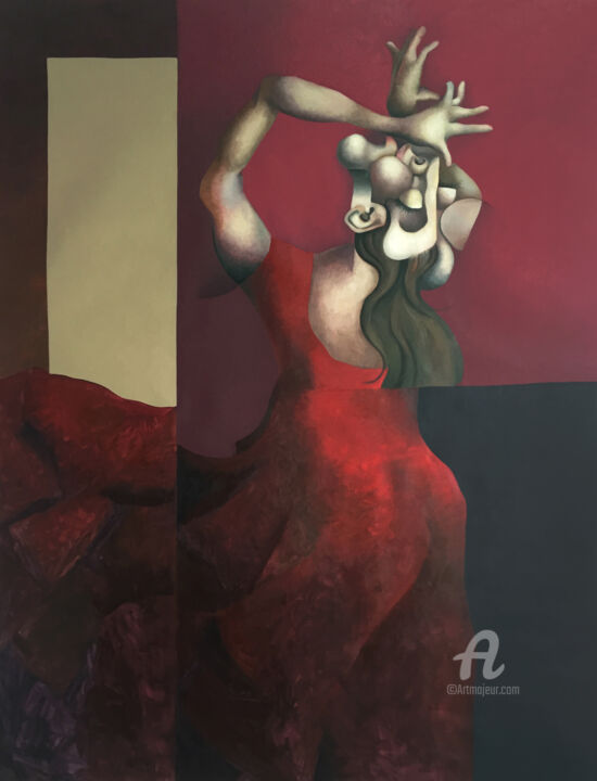 绘画,  76.8x59.1 in 