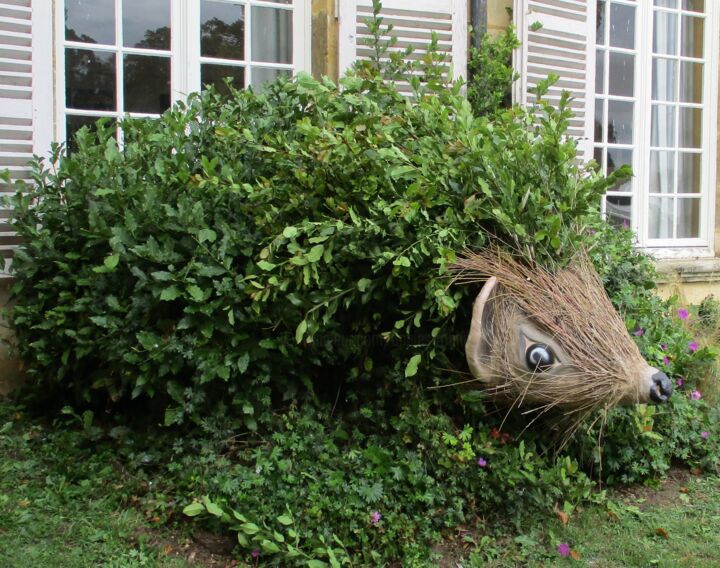Installation Land Art Hérisson PNR Vexin Français 雕塑