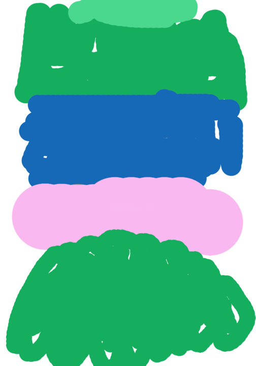 Sans titre, de vert de rose soutenue et de bleu 印花与版画, 39.4x27.6 in