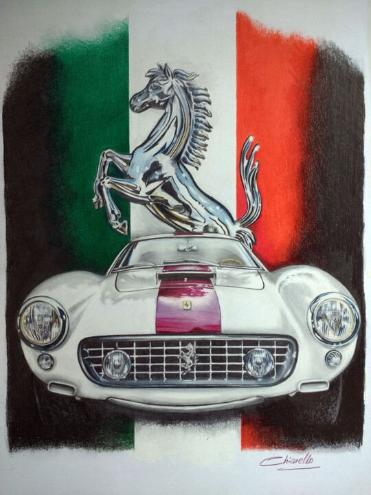 Ferrari 250 GT Berlinetta SWB 图画, 19.7x13.8 in