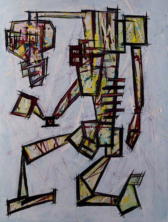 My Robot Heart 绘画, 31.5x23.6 in