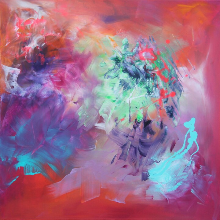 Painting titled "In Came The Light" by Paresh Nrshinga F R S A, Original Artwork, Acrylic Mounted on Wood Stretcher frame