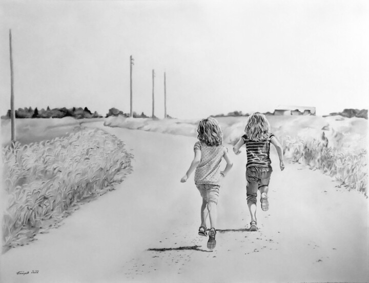 Drawing titled "Nothing will stop u…" by Boytsov, Original Artwork, Pencil