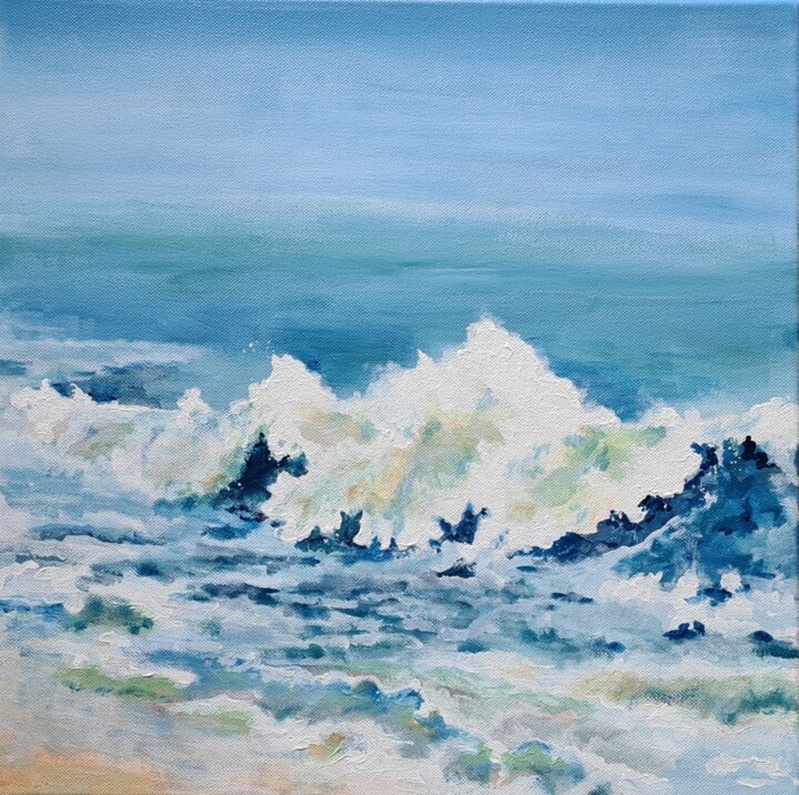 Peinture intitulée "Quand le ciel devie…" par Barbouilletto, Œuvre d'art originale, Acrylique
