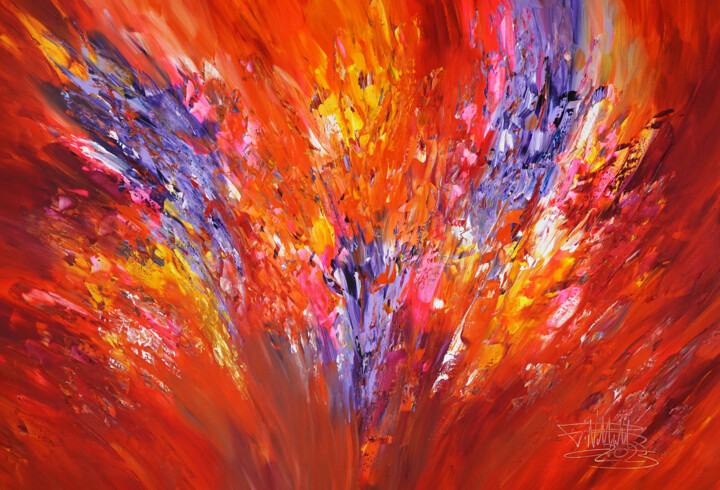제목이 "Deep Emotions XL 1"인 미술작품 Peter Nottrott로, 원작, 아크릴