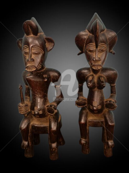 Statuette Senoufo art tribal Art premier KA22ART002 雕塑, 15.8x7.9 in
