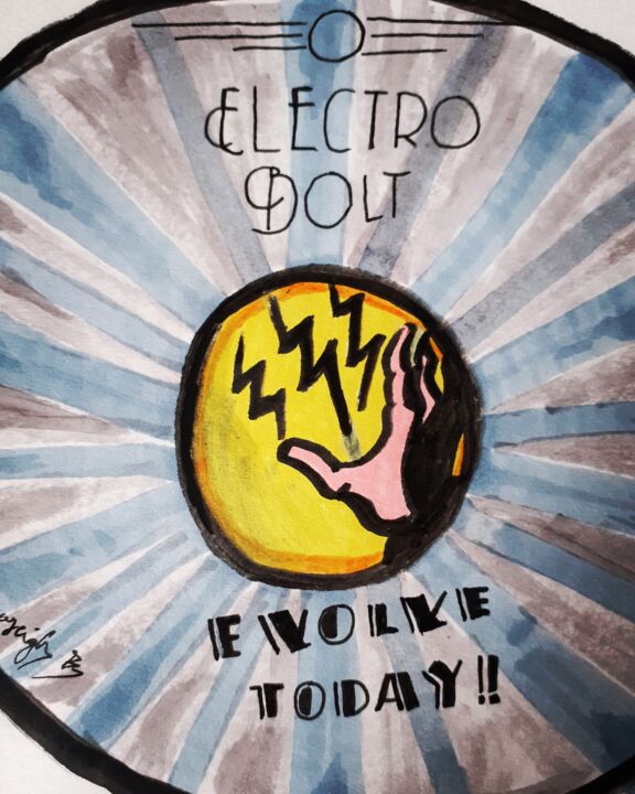 Electro Bolt 图画, 9.8x8.3 in