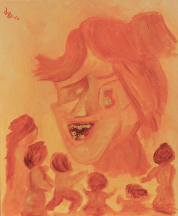Unidentified Love 绘画, 21.7x18.1 in
