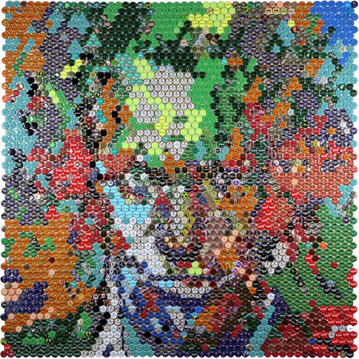 Collages titled "Keith Richards" by Henning Leuschner, Original Artwork, Collages