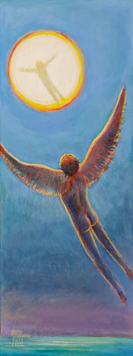 Icare 绘画, 20.5x7.9 in