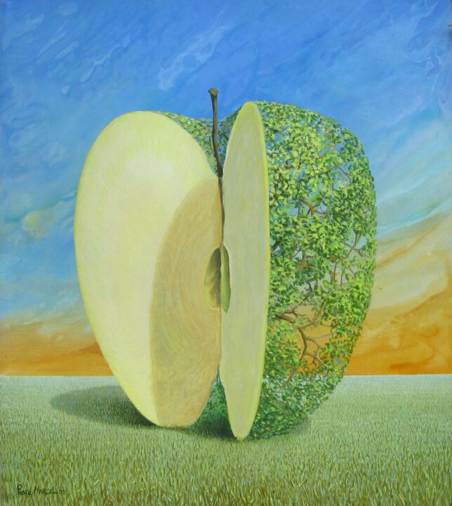 绘画,  36.6x36.6 in 