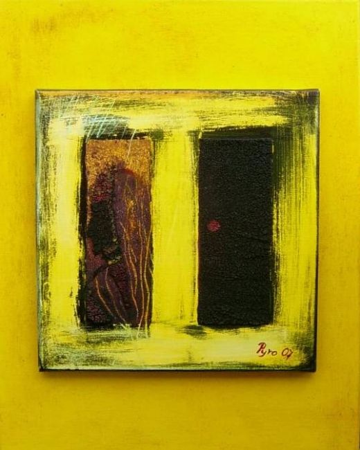 Malerei mit dem Titel "Frau mit Kopftuch v…" von Pyro, Original-Kunstwerk