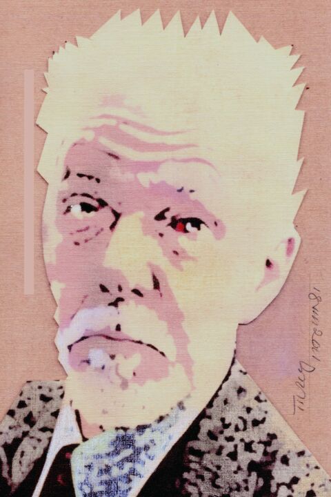 Portrait Of A Man With A Subconjunctival Haemorrhage 图画, 11.8x7.9 in