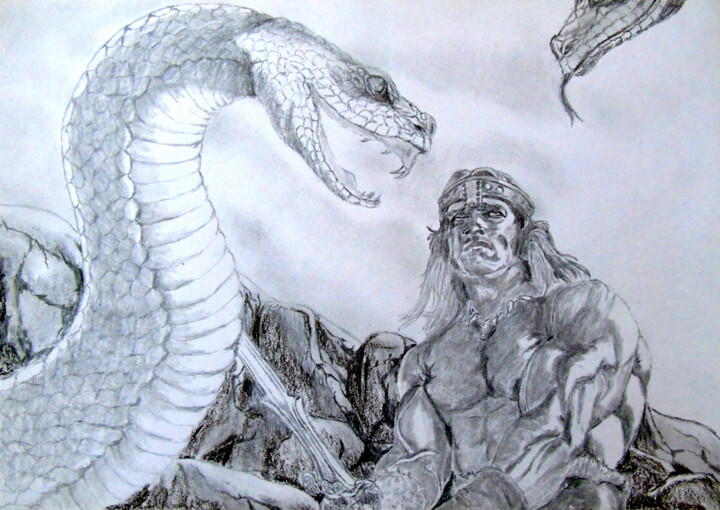 Conan le Destructeur 图画, 11.8x16.5 in
