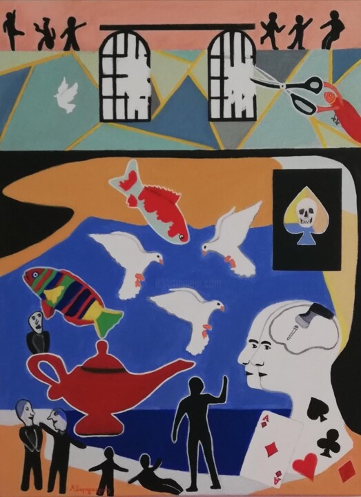 "Ο Χρησμός του Μέλλοντος" 绘画, 31.5x23.6 in