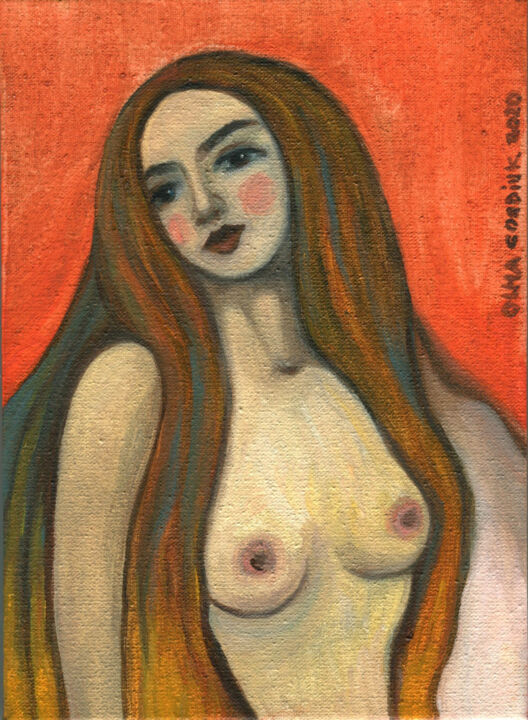 绘画,  7.1x5.1 in 