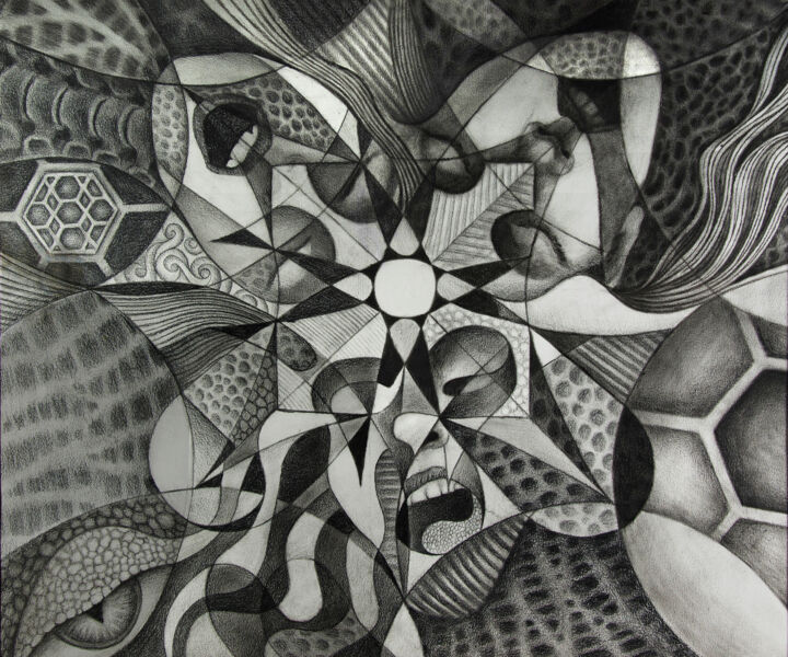 Social explosion 绘画, 19.7x23.6 in