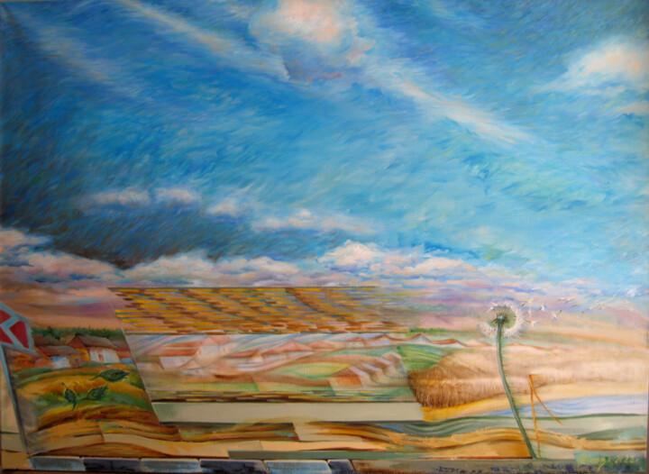 "Україно моя, моя любая ненько" 绘画, 31.5x43.3 in