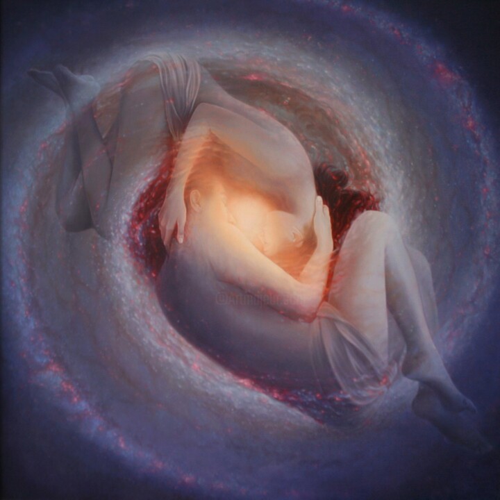 He She All 绘画, 55.1x55.1 in