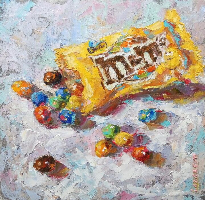 M&M's, Painting by Valerie Lazareva | ArtMajeur