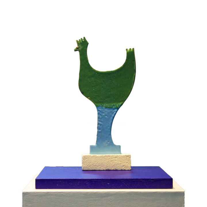 Γλυπτική με τίτλο "GALLO #01" από Gerardo Viggiano, Αυθεντικά έργα τέχνης, Πυλός