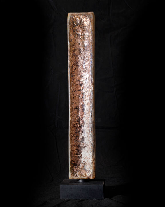 Sculptuur getiteld "Totem" door Pavlovskydesign Metal And Painting, Origineel Kunstwerk, Metalen
