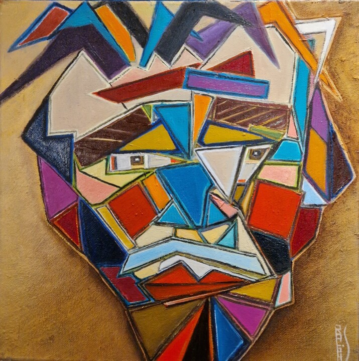 Peinture intitulée "Autoportrait" par Ralph.S, Œuvre d'art originale, Huile