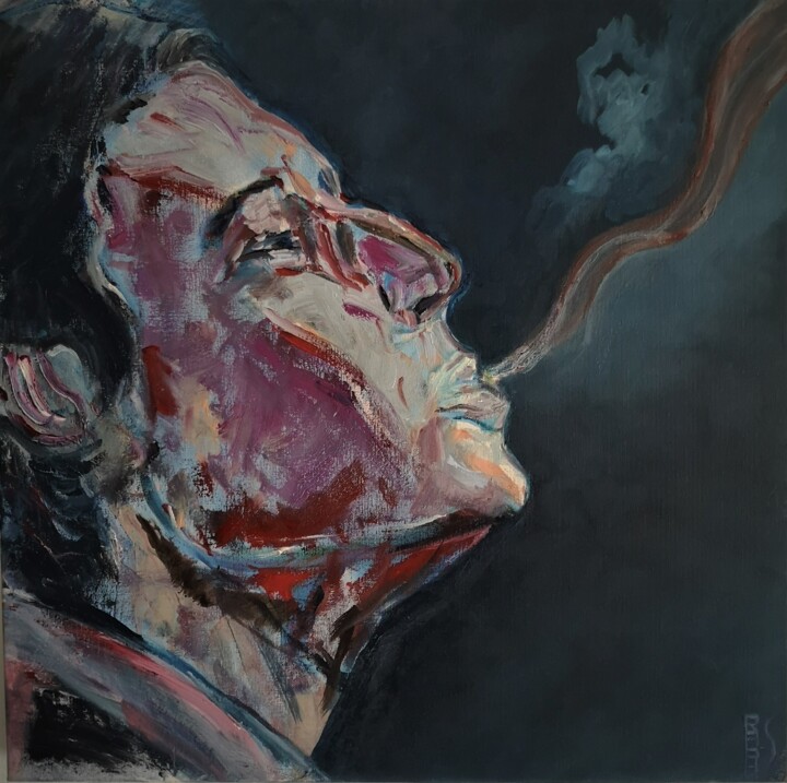 Peinture intitulée "Gitane" par Ralph.S, Œuvre d'art originale, Huile