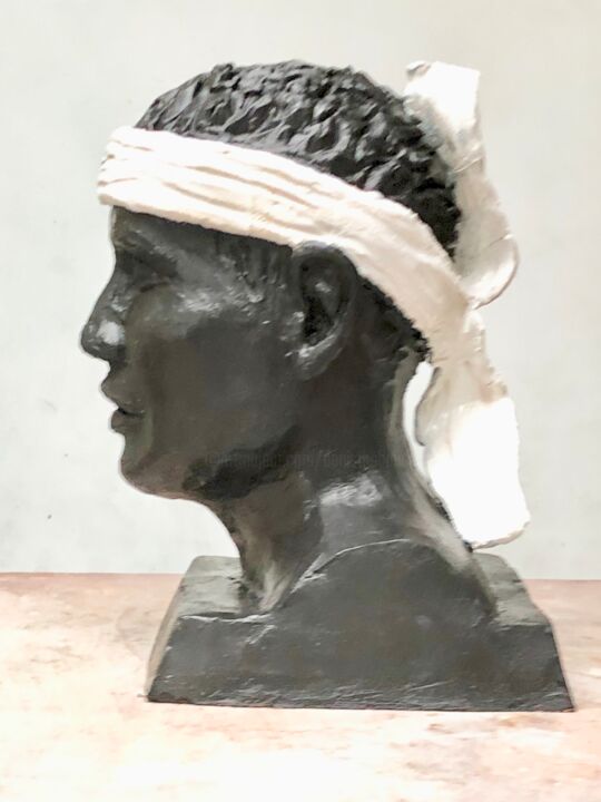 tête de maure du drapeau corse 雕塑, 9.1x6.1 in