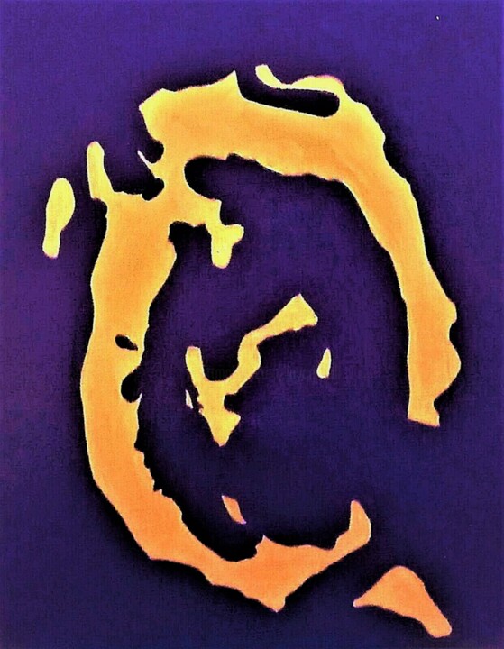 #1 GOLD RESIDUE OF WAR 绘画, 20x16 in