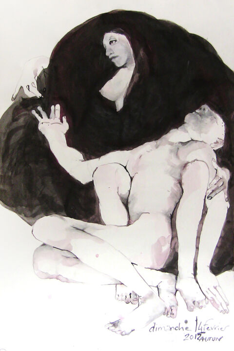 Pietà 图画, 59.1x39.4 in