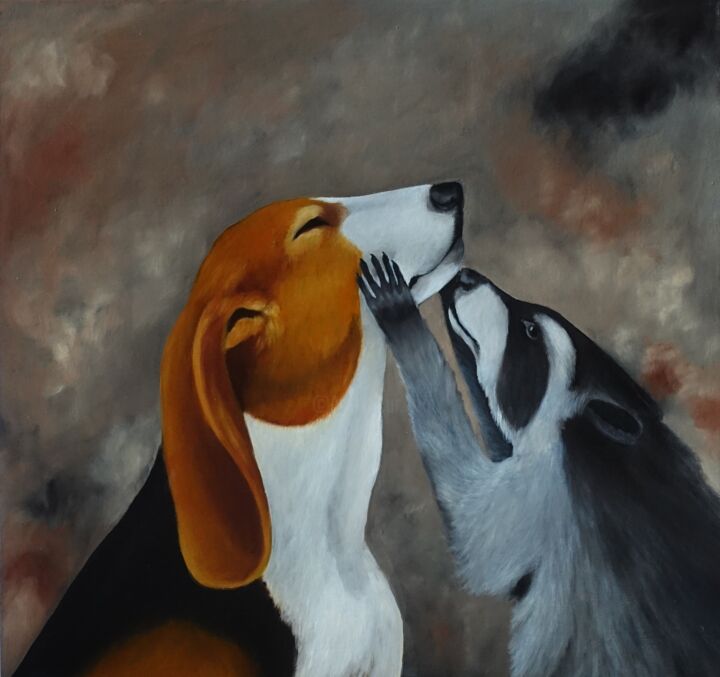 True friends 绘画, 13x13.8 in