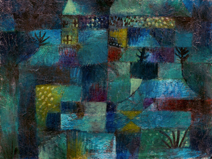 Peinture intitulée "Paul Klee Tribute A…" par Tony Rubino, Œuvre d'art originale, Acrylique Monté sur Châssis en bois