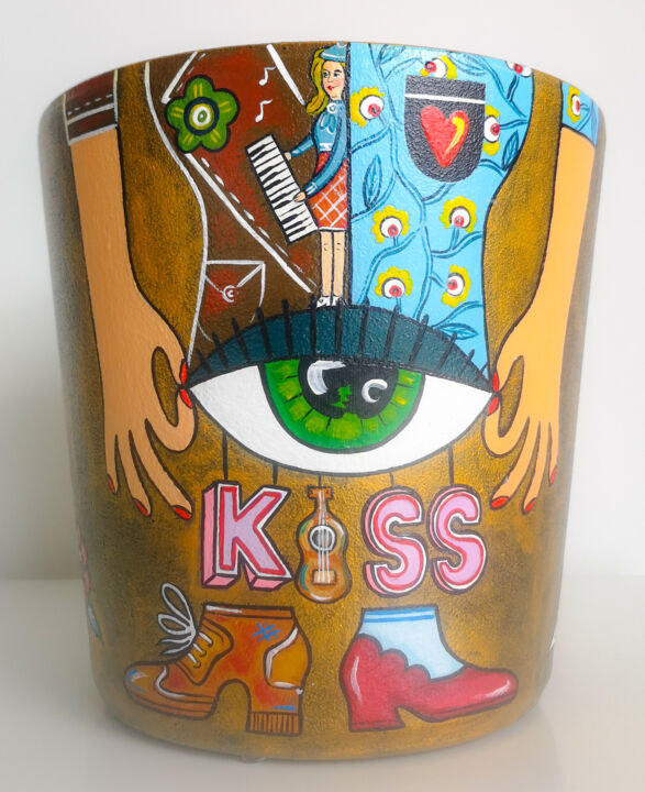 Design titled "Pot de fleurs- Kat…" by Katya M, Original Artwork, Accessories