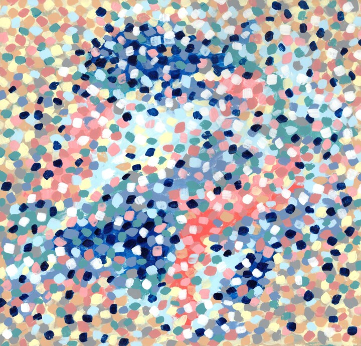 Painting titled "Hundreds of untold…" by Liubov Kondratovich, Original Artwork, Acrylic