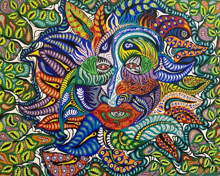 The Grimace of a Dreamer / La Mueca de un Soñador 绘画, 33.9x42.1 in
