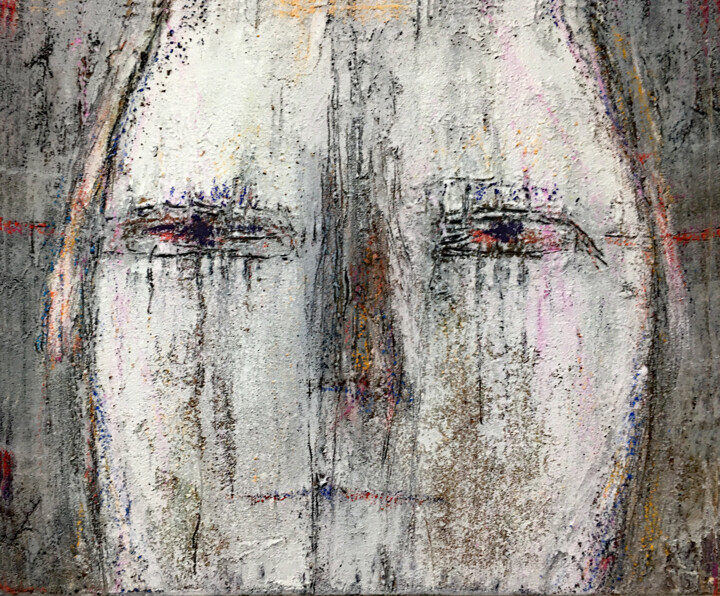 Menschen / Gesicht Originalbild 绘画, 19.7x23.6 in