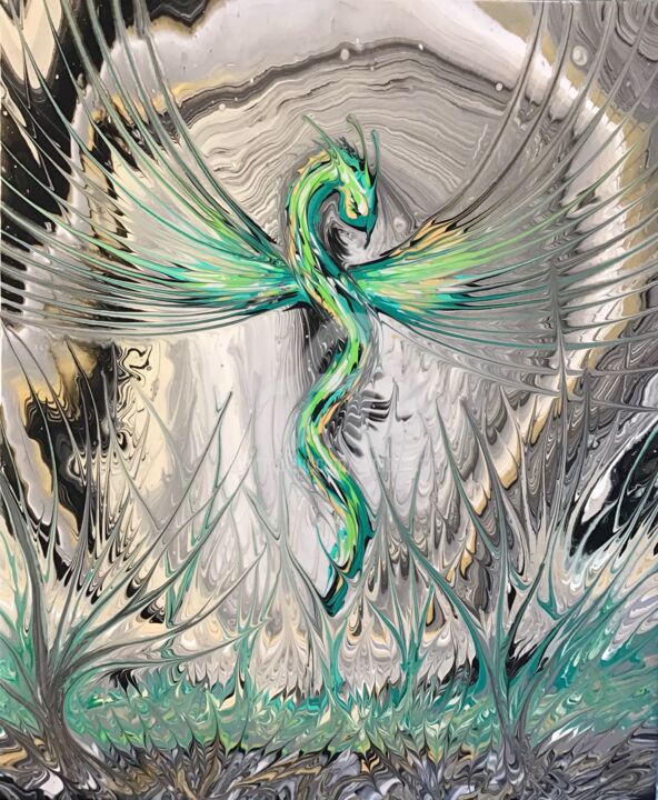 Phœnix 绘画, 21.7x18.1 in