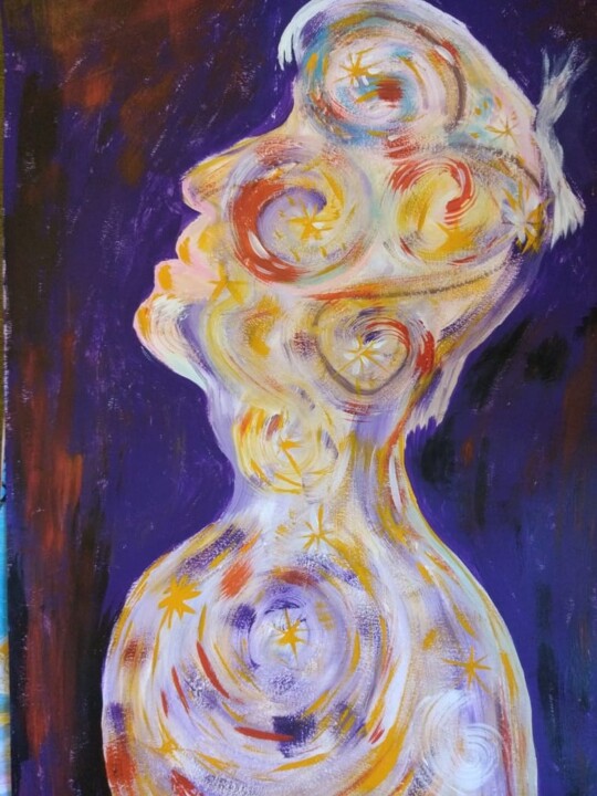 Он космос 绘画, 23.6x16.5 in