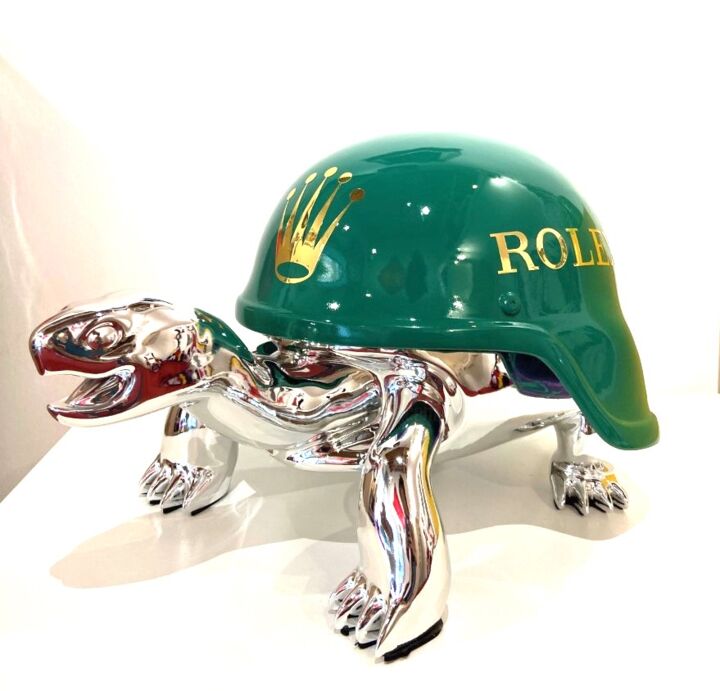 Rolex Turtle, Sculpture by Diederik Van Apple | ArtMajeur