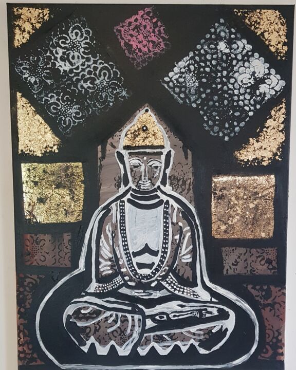 Bouddha 绘画, 31.5x23.6 in