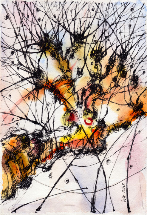 Arbre Drawing, 12x8.5 in