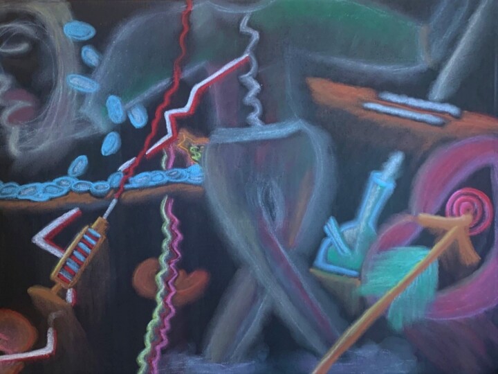 Apparitions 绘画, 18x24 in