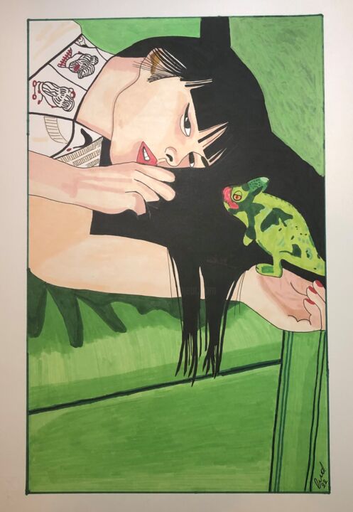 绘画,  18.9x13 in 