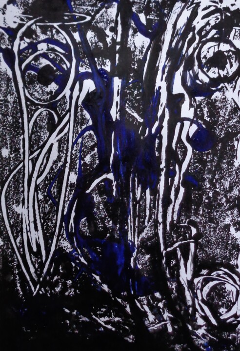 Schilderij getiteld "plus de jeux de mot…" door Francisco  Duart Mendes, Origineel Kunstwerk, Acryl