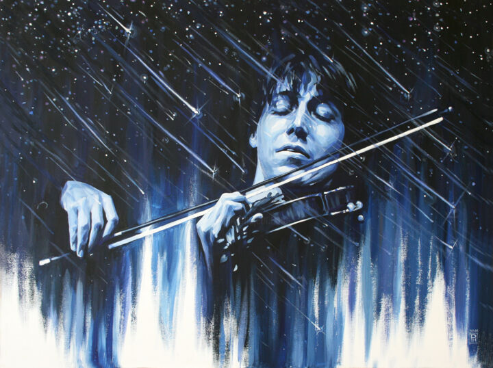 Star rain Painting, 23.6x31.5 in
