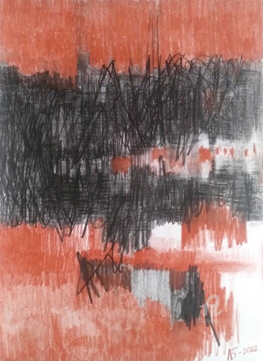 "NEW REALITY" №2. 图画, 11.4x8.3 in