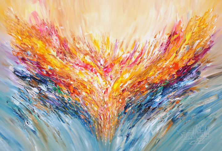 Positive Energy XL 6 绘画, 41.3x61 in
